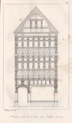 Casa de madera del siglo XV en la calle Malpalu n.º 90-92