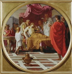 Alejandro Magno y el médico Filipo (óleo sobre lienzo)