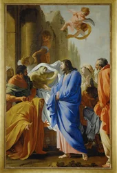 Cristo resucita al hijo de la viuda de Naín, pintado antes de 1640 (pintura sobre lienzo)