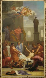El martirio de San Lorenzo (pintura sobre lienzo)