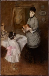 Afternoon Tea, c.1874 (óleo sobre lienzo)