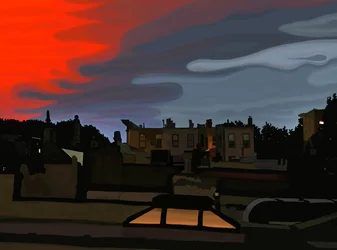 Aproaching Storm, Brooklyn (arte digital)