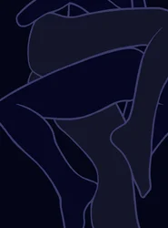 Piernas azules, 2025 (arte digital)