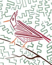 Cardinal, c.2020-24 (digital art)