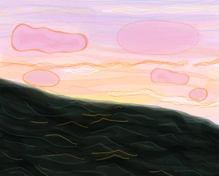 Océano al atardecer