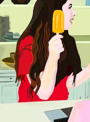 Orange Popsicle (arte digital)