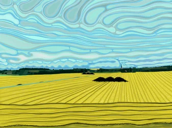 Afueras de Calais, Francia (arte digital)
