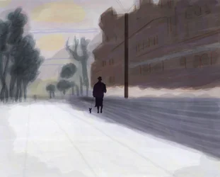 Prospect Park, West After Snow (arte digital)