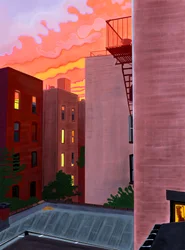 Southern View From Window (arte digital)