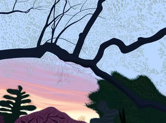 Primavera, Prospect Park, 2025 (arte digital)