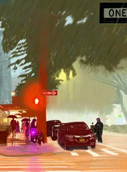 Lluvia de verano, 2025 (arte digital)