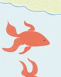 Two Goldfish In Bowl, 2015 (dibujado a mano en un iPad con un lápiz Apple)
