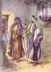 El camino de Emaús (litografía en color)