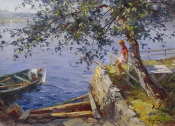 Los niños de la pensión Endresen (óleo sobre lienzo)
