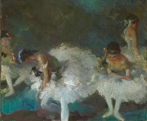 Bailarines entre bastidores