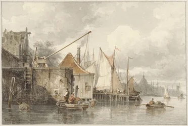 Barcos en un muelle