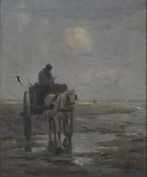 Caballo y carro (óleo sobre lienzo)