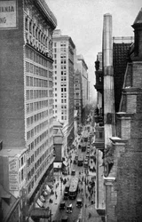 Calle Chestnut, Filadelfia, Pensilvania, EE.UU., c. 1930s