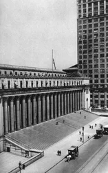 Edificio de la oficina de correos James Farley, Ciudad de Nueva York, EE.UU., c1930s