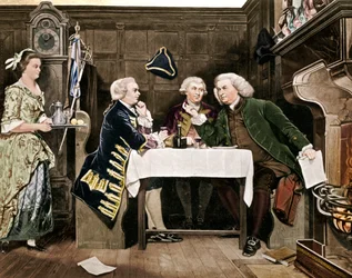 Dr. Johnson, Goldsmith y Boswell, 1909