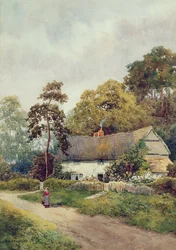 Una cabaña en el campo