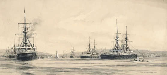 La Escuadra del Canal en Lamlash: la regata de vela de 1901