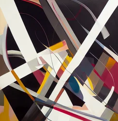 Pintura surrealista abstracta contemporánea, impresiones de arte mural