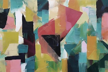 Pintura al óleo abstracta geométrica minimalista, impresiones online sobre lienzo