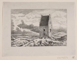 La iglesia enterrada en arena en Skagen