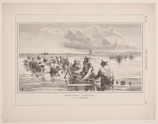 Pescadores de anguilas en Limfjorden