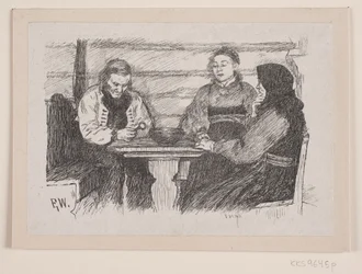 Ilustración para "Stabursnøgelen i Rokkehovedet"