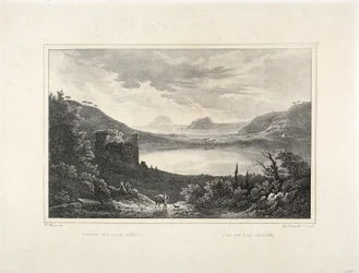 Vista del lago Averno