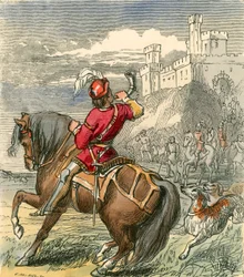 El conde Douglas avanzando con sus hombres