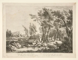 Paisaje con Ruinas, de una serie de 4