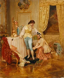 Vistiéndose para un baile de máscaras