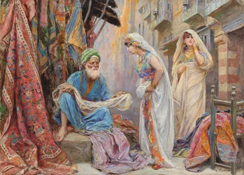 Elegir la seda (óleo sobre lienzo)