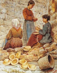 Trenzas de paja toscana (Trecciaiole)