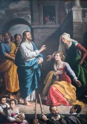 Cristo hospedado en casa de Marta y María