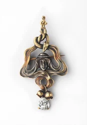 Colgante-Broche, entre 1899 y 1908