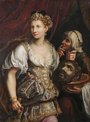 Judith con la cabeza de Holofernes




















"