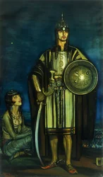 Rudolph Valentino en el Halcón Negro