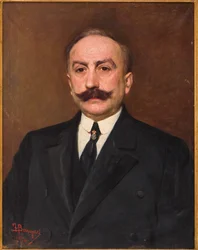 Retrato de hombre, de Federico Bernagozzi (óleo sobre lienzo)