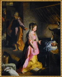 Nacimiento ... (pintura sobre lienzo)