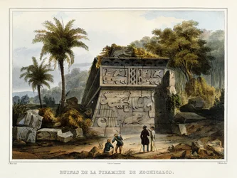 Ruinas de la Pirámide de Xochicalco, 1839?