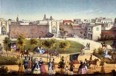 Las Puertas de Monserrate, La Habana, Cuba, 1840