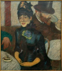 En el café