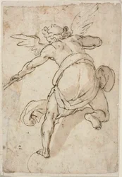 Ángel sosteniendo una trompeta