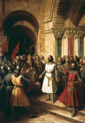 Godofredo de Bouillon elegido Rey de Jerusalén el 23 de julio de 1099 - 1839