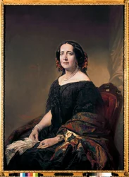 Retrato de la escritora cubana Gertrudis Gómez de Avellaneda