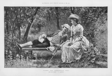 Bajo el árbol verde